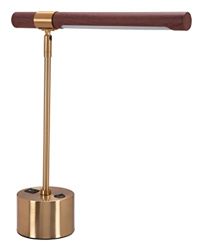 Zuo Kippy Table Lamp Brown & Brass