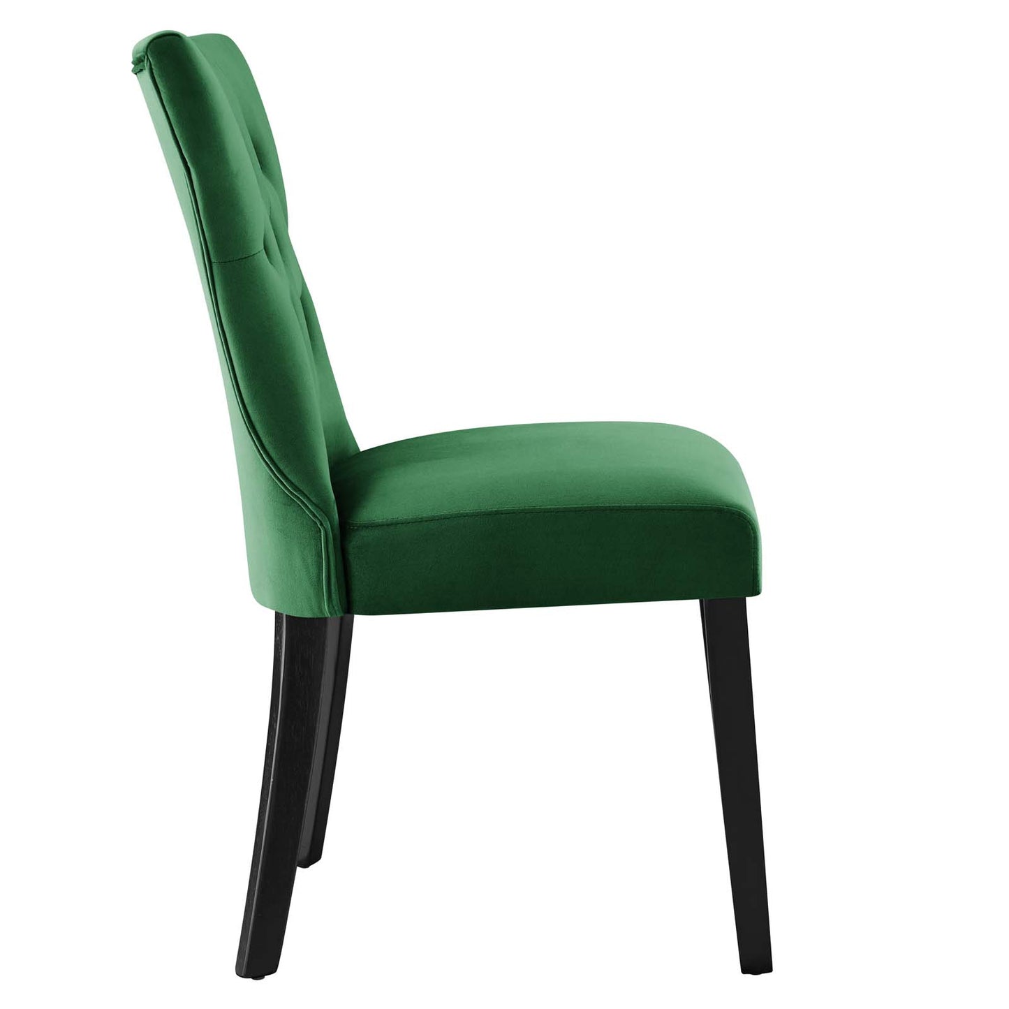 Modway Silhouette Velvet Set of 2 Dining Chair with Emerald Finish EEI-5014-EME