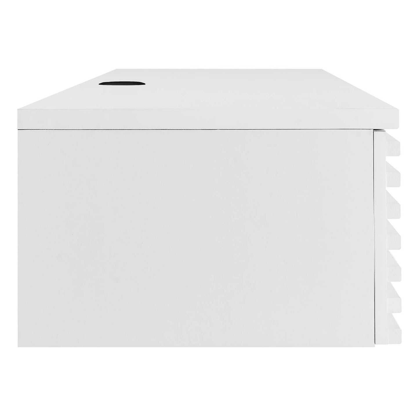 Modway White Render Wall Mount Wood Office Desk EEI-5865-WHI