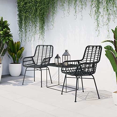 Zuo Modern Dining Chair (Set of 2) Black Lyon