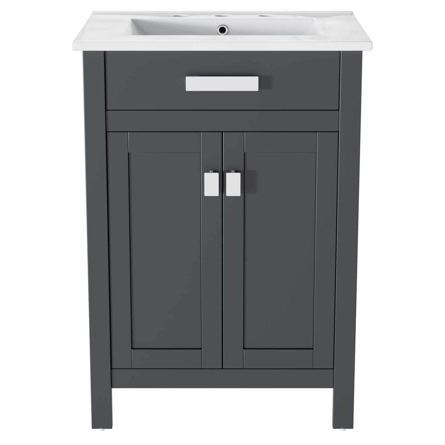 Modway Laguna 24" Bathroom Vanity in Gray White