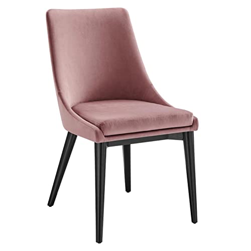 Modway Viscount Performance Velvet Dining Chair with Dusty Rose EEI-5009-DUS