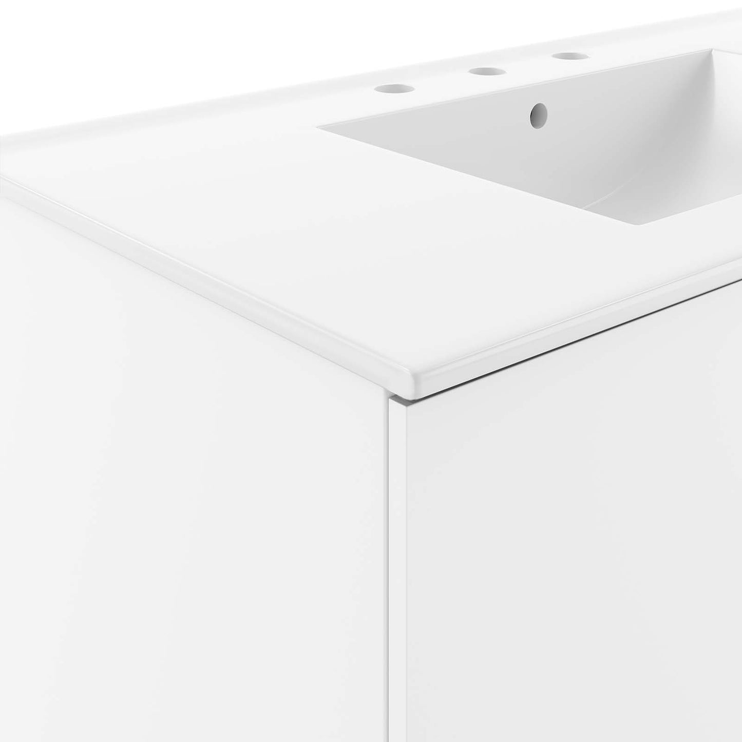 Modway Vitality 36" Wall-Mount Bathroom Vanity White