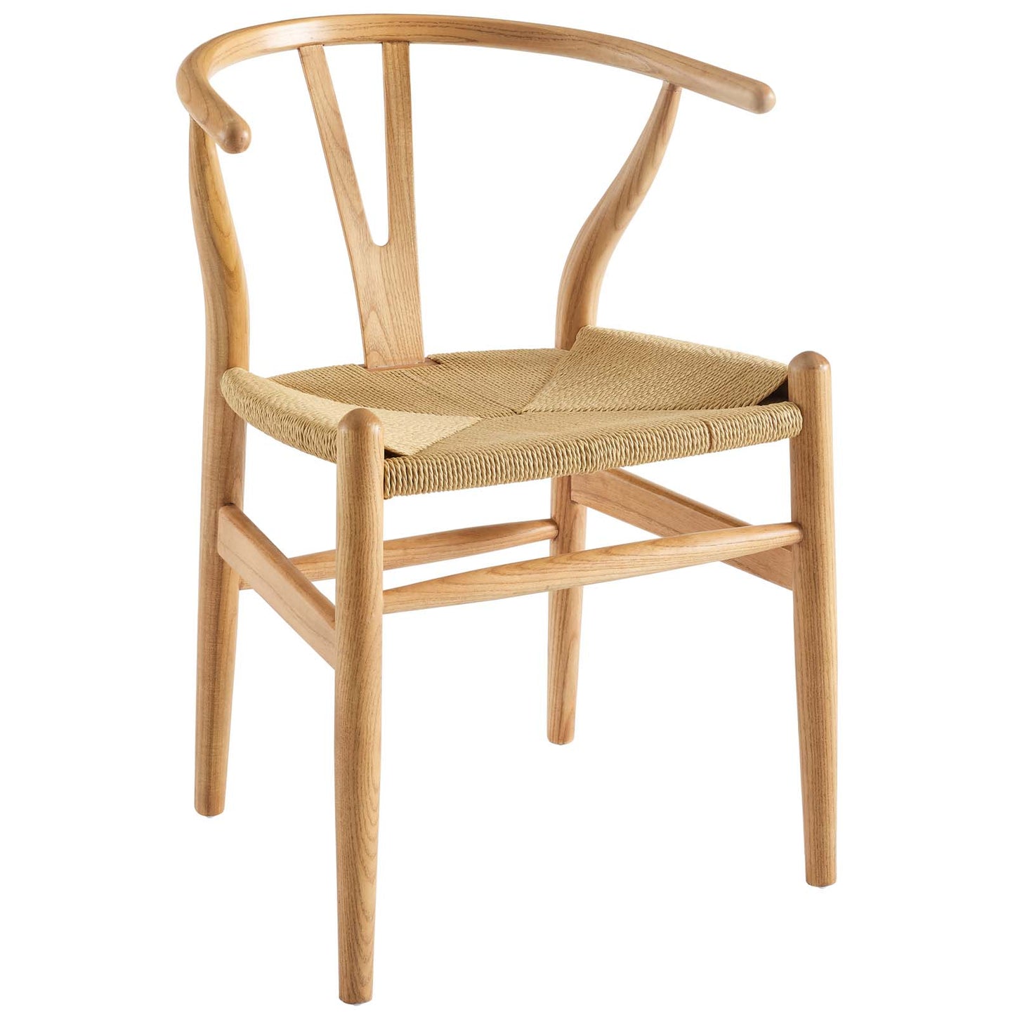 Modway Amish Wood Dining Armchair Set of 2, Natural