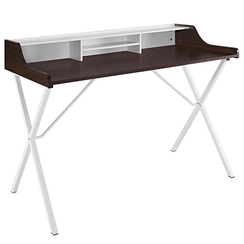 Modway Bin Office Desk in Cherry