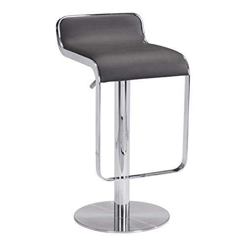 Zuo Modern - Equino Barstool Espresso - Modern - Seating - Steel, Steel, Foam, 100% Polyurethane - Indoor - 35in Height