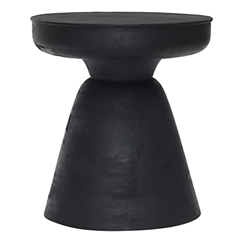 Zuo Modern Table Stool Matte Black Sage