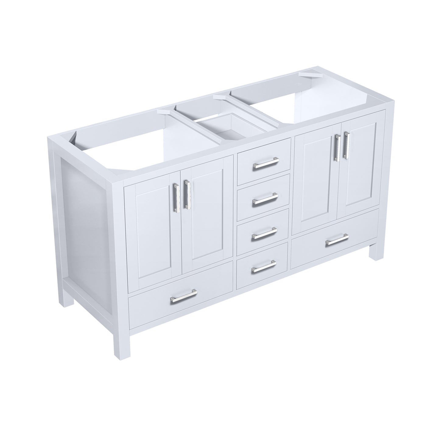 Jacques 60" White Vanity Cabinet Only