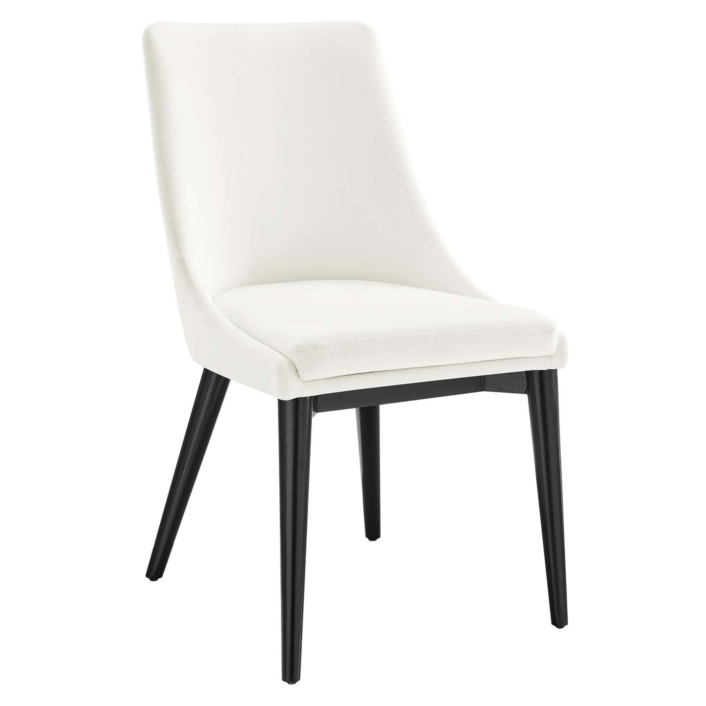 Modway Viscount Velvet Set of 2 Dining Chairs with White Finish EEI-5816-WHI