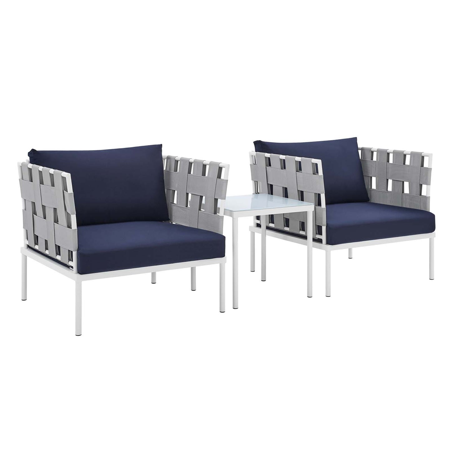 Modway Harmony Sunbrella® Outdoor Patio Sectional Sofa Set