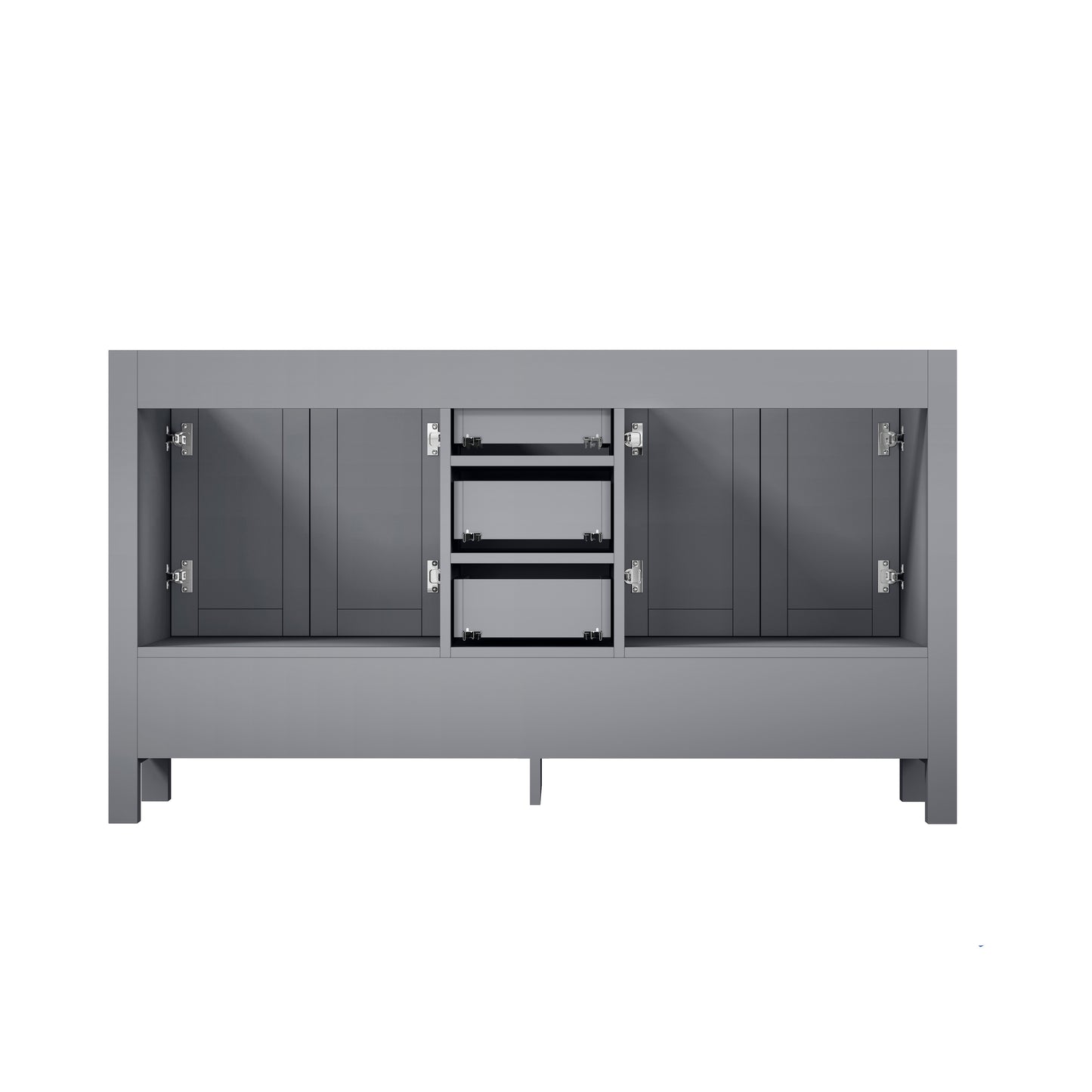 Jacques 60" Distressed Grey Vanity Cabinet Only