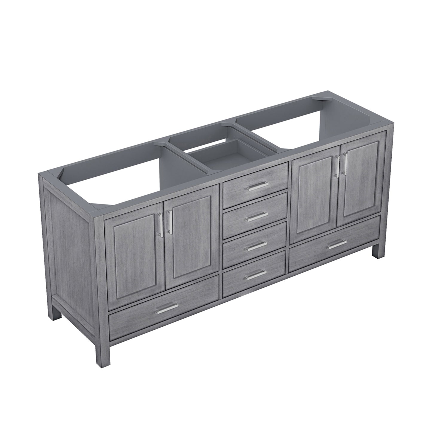 Jacques 72" Distressed Grey Vanity Cabinet Only