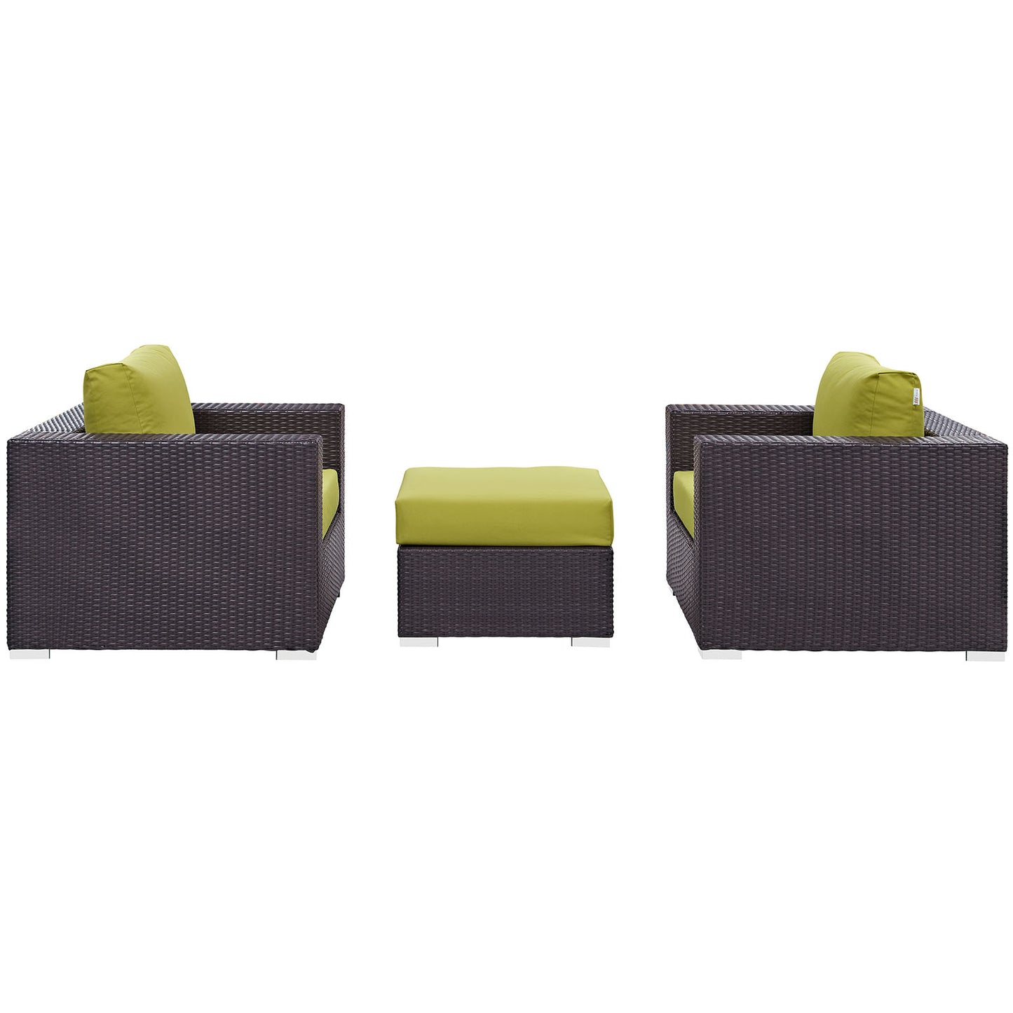 Modway Convene Wicker Rattan 4-Piece Outdoor