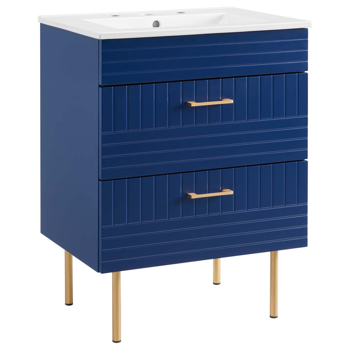 Modway Daybreak 24" Bathroom Vanity in Blue White