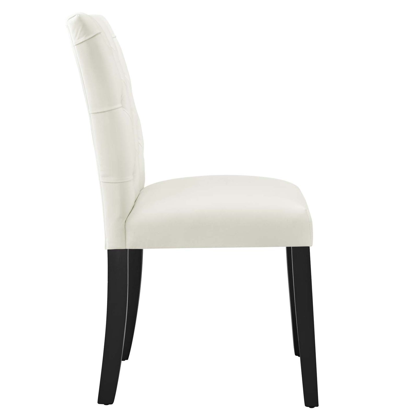 Modway Duchess Velvet Set of 2 Dining Chairs with White Finish EEI-5011-WHI