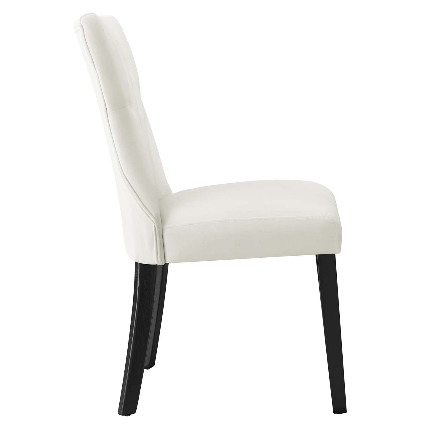 Modway Silhouette Velvet Set of 2 Dining Chairs with White Finish EEI-5014-WHI