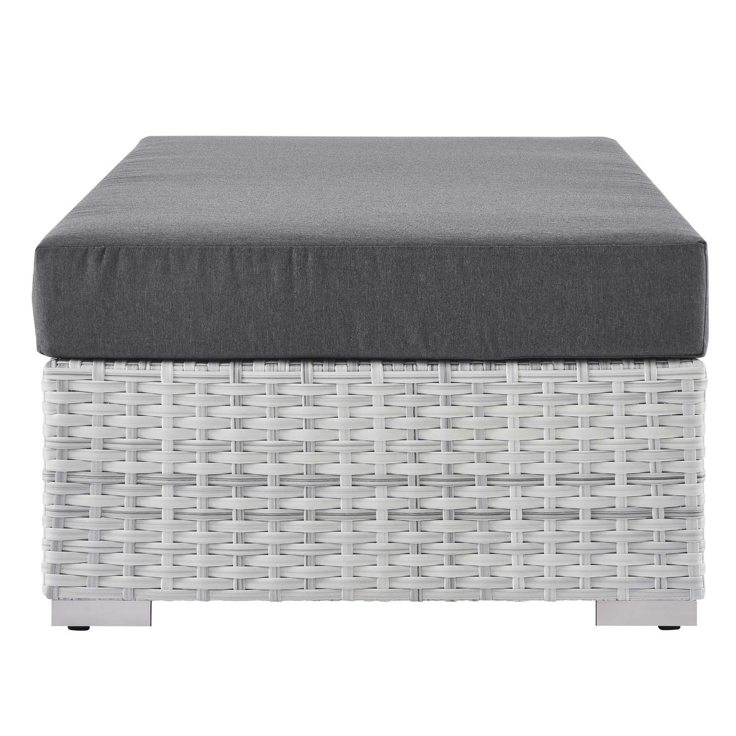 Modway EEI-4308-LGR-CHA Ottoman, Light Gray Charcoal