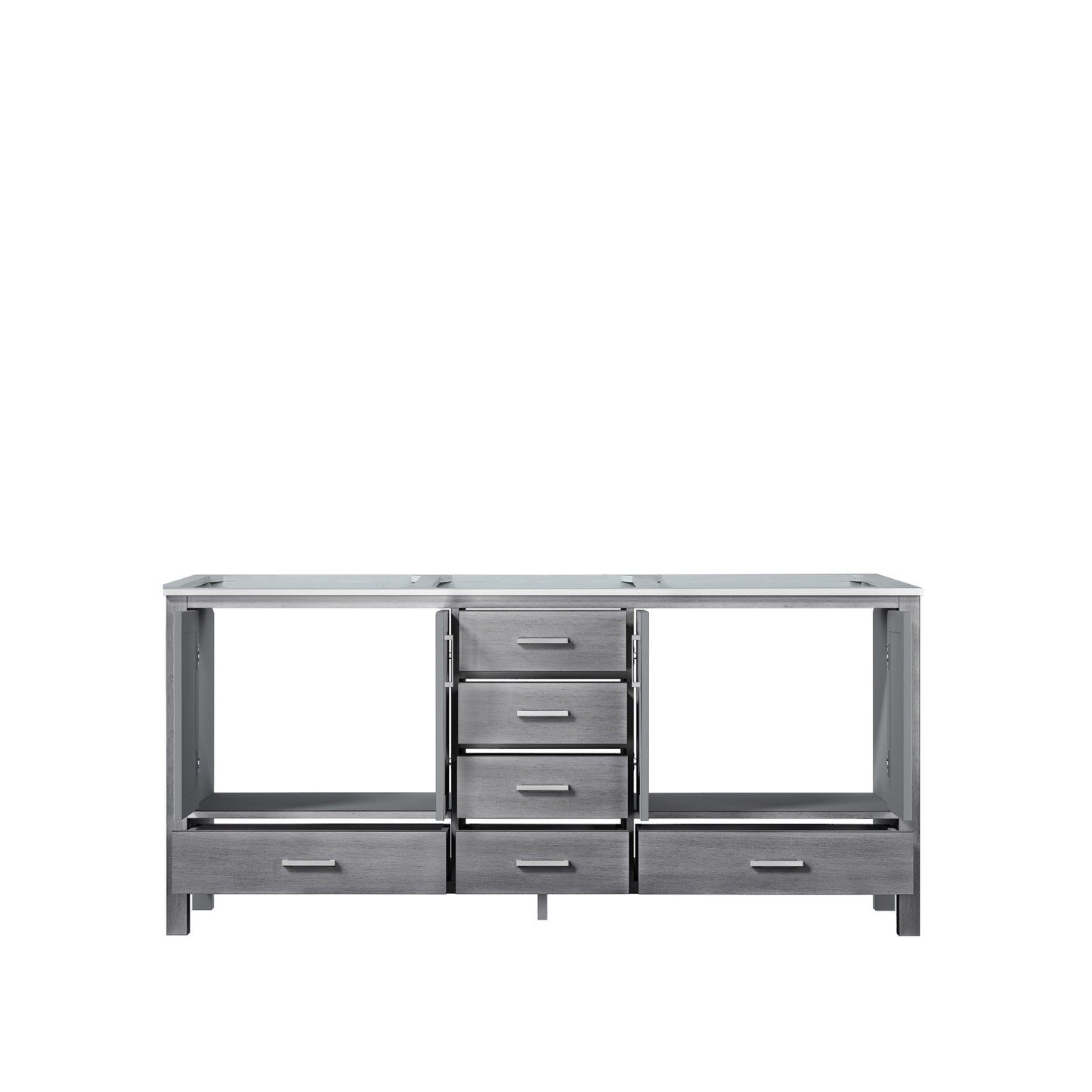 Jacques 72" Distressed Grey Vanity Cabinet Only