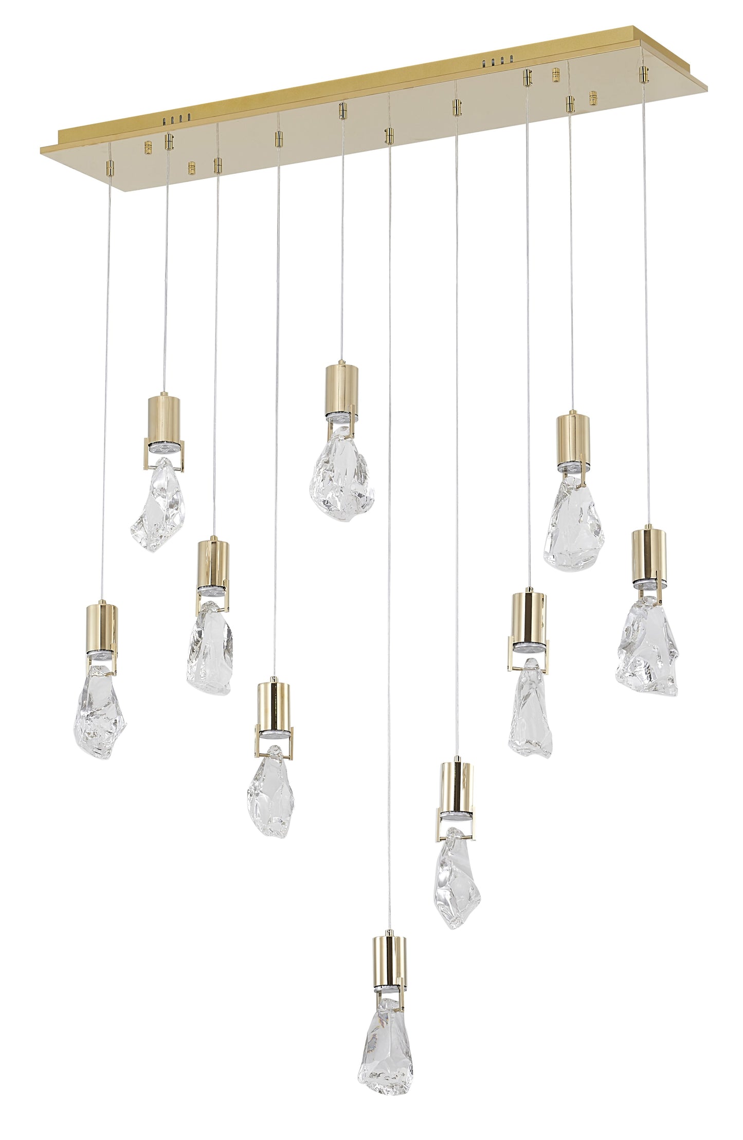 Brushed Gold Chandelier - MAT09C40G
