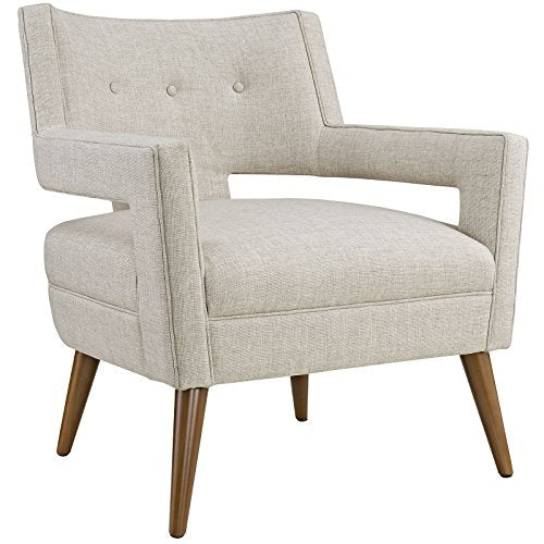 Modway Sheer Upholstered Fabric Mid-Century Modern Loveseat in Teal