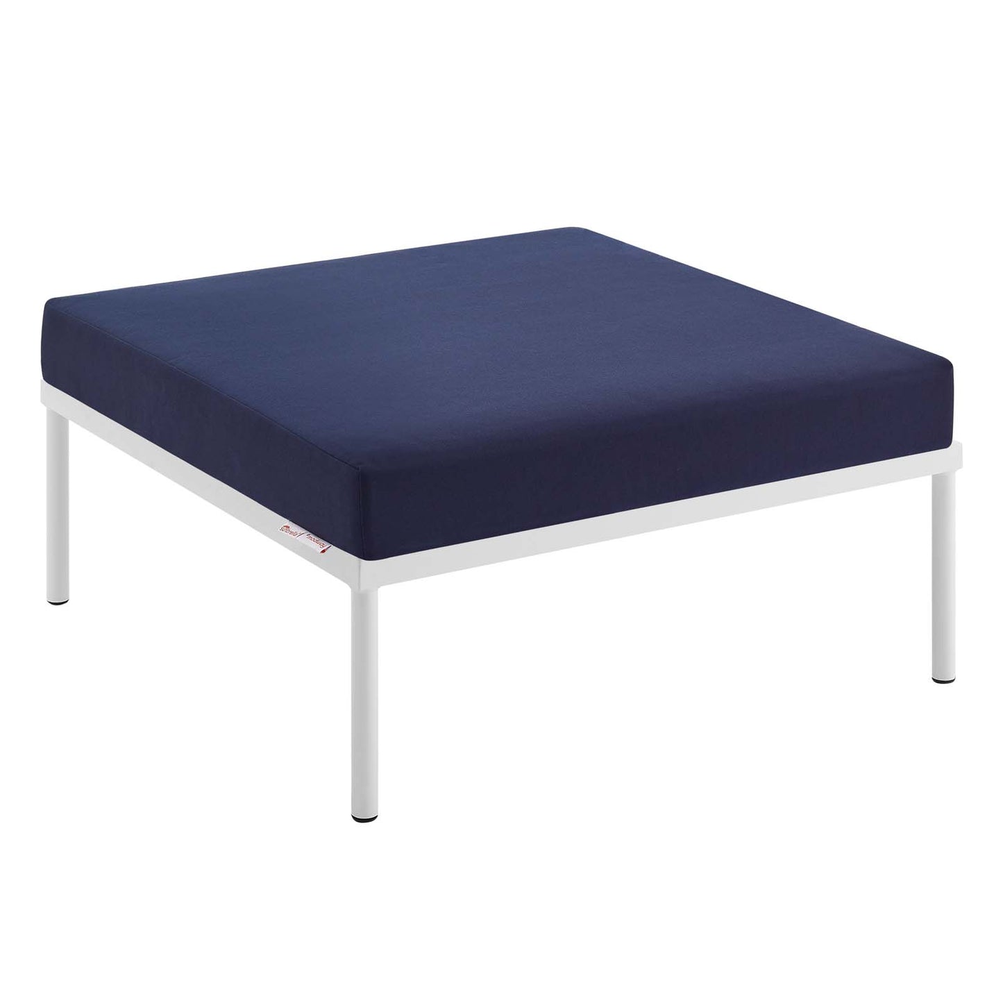 Modway EEI-4969-NAV Harmony Sunbrella Navy Outdoor Patio Aluminum Ottoman