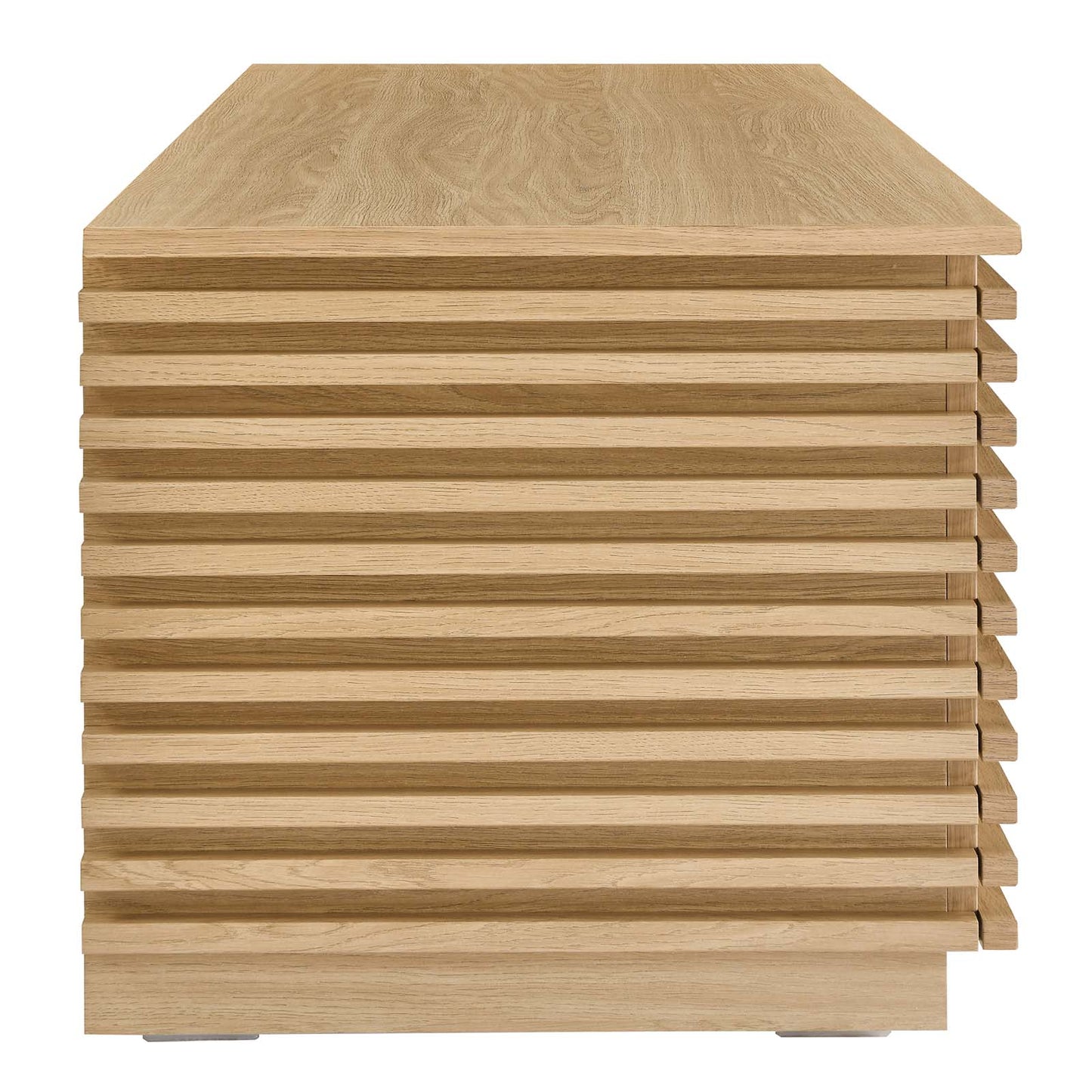 Modway Render 47" Wood Grain Storage Bench in Oak