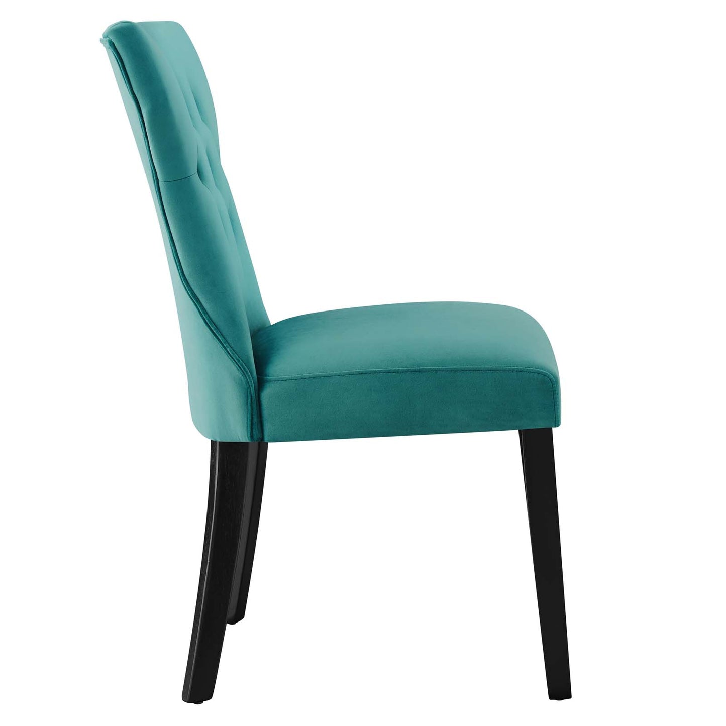 Modway Silhouette Velvet Set of 2 Dining Chairs with Teal Finish EEI-5014-TEA