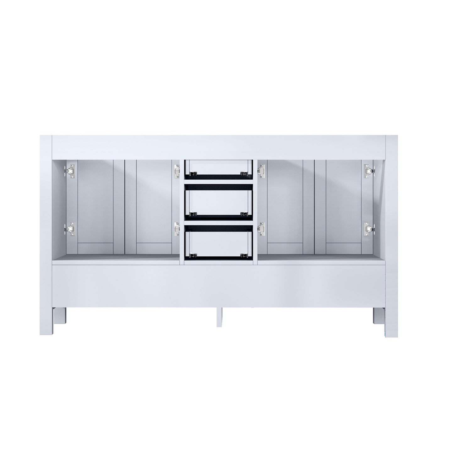 Jacques 60" White Vanity Cabinet Only