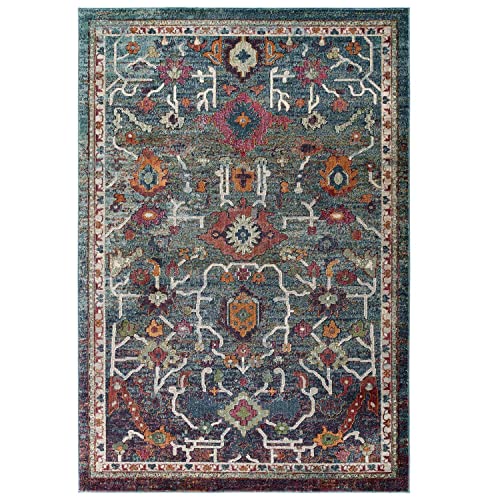 Modway Tribute Every Distressed Vintage Floral Area Rug