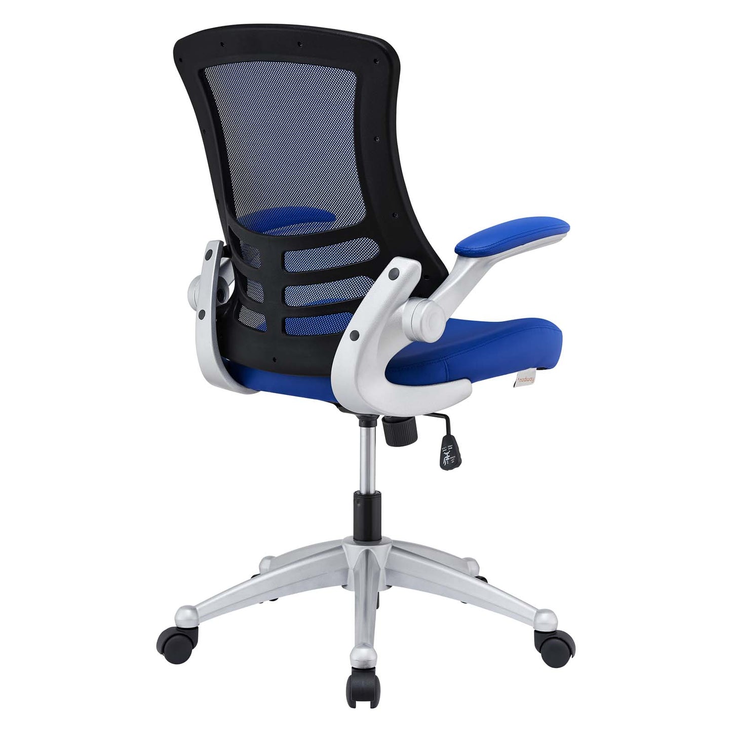 Modway Attainment Mesh Back and Vinyl SeatModern Office Chair in Blue