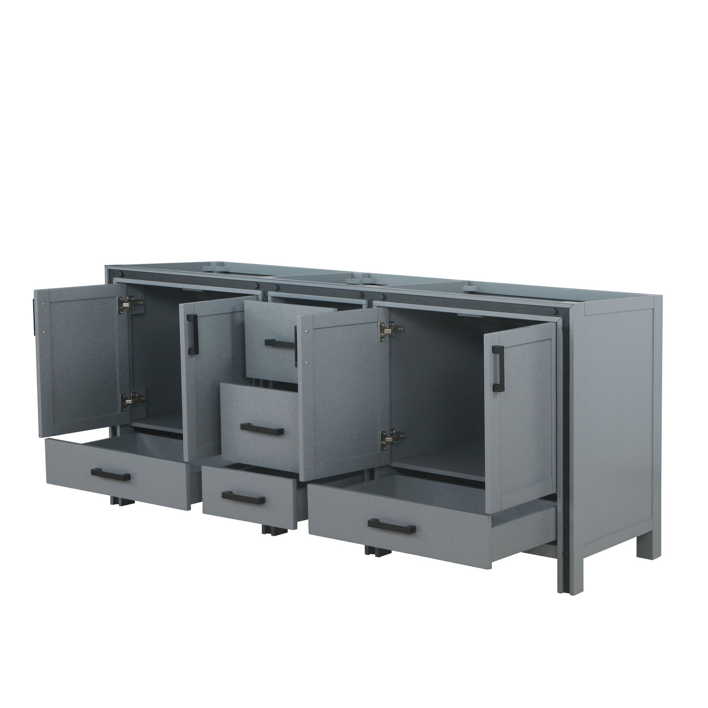 Ziva 80" Dark Grey Vanity Cabinet Only