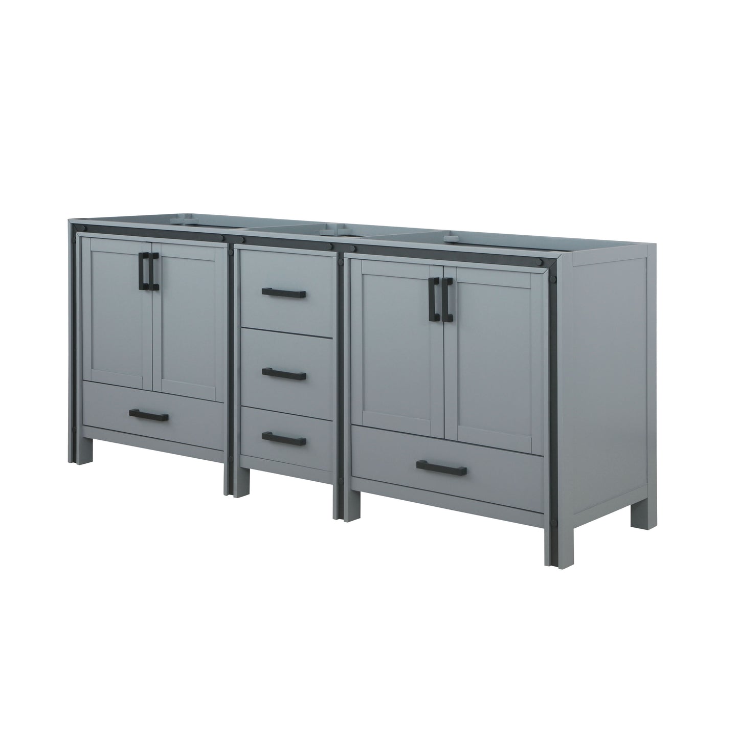 Ziva 80" Dark Grey Vanity Cabinet Only