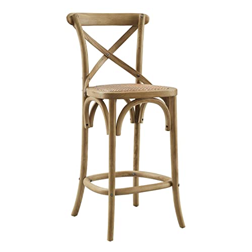 Modway Gear Counter Stool in Natural