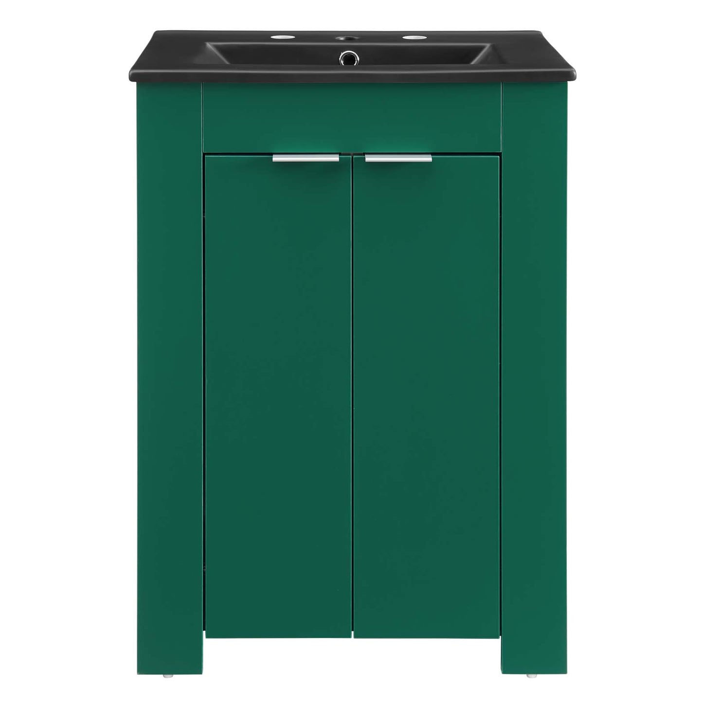 Modway Maybelle 24" Bathroom Vanity in Green Black