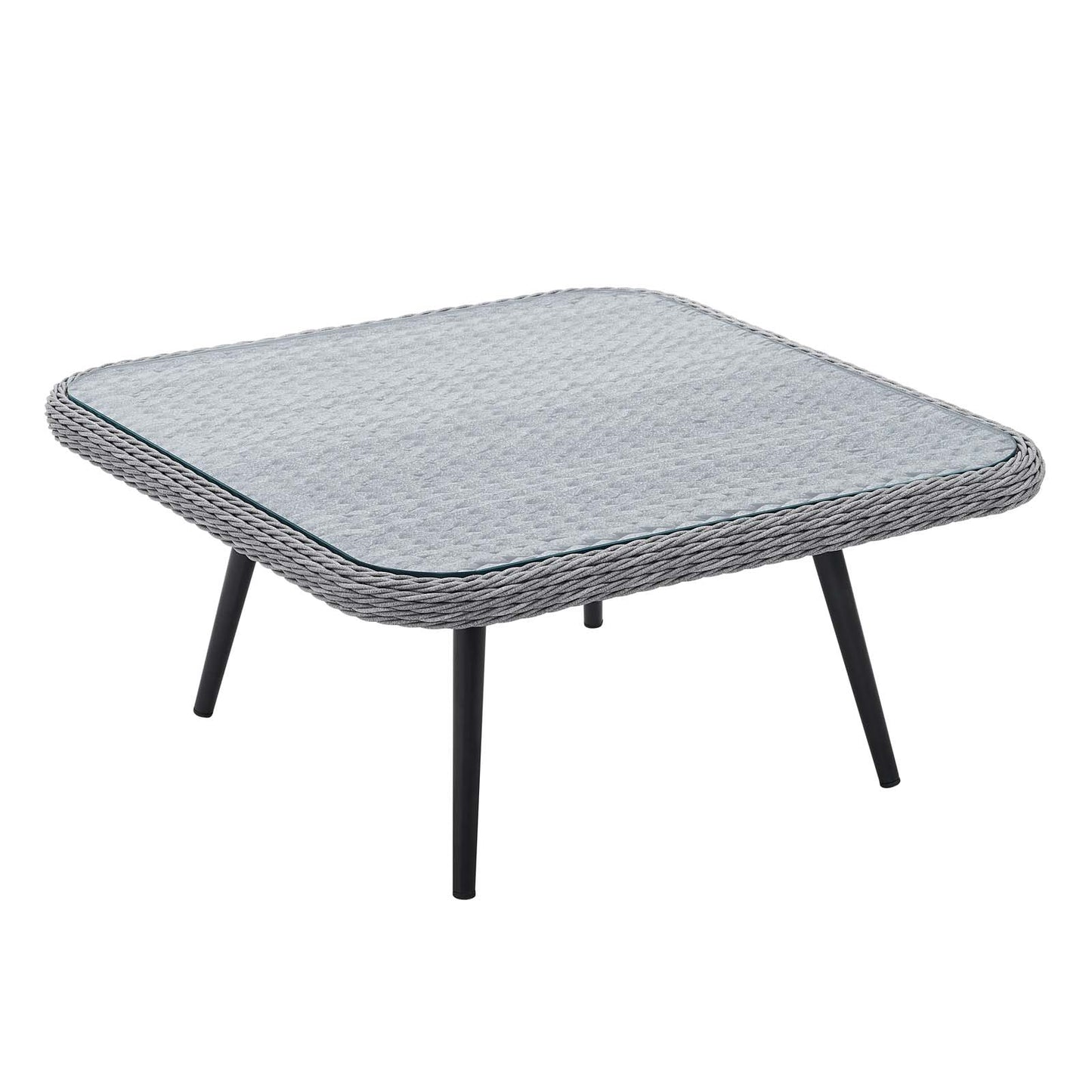 Modway EEI-4659-GRY Endeavor Patio Coffee Table, Gray