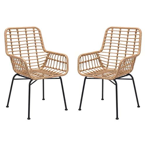 Zuo Modern Dining Chair (Set of 2) Natural Lyon