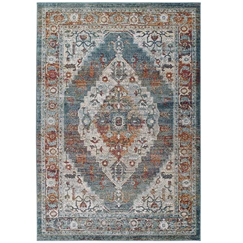 Modway Ember Contemporary Modern Vintage Mosaic Area Rug Multicolored