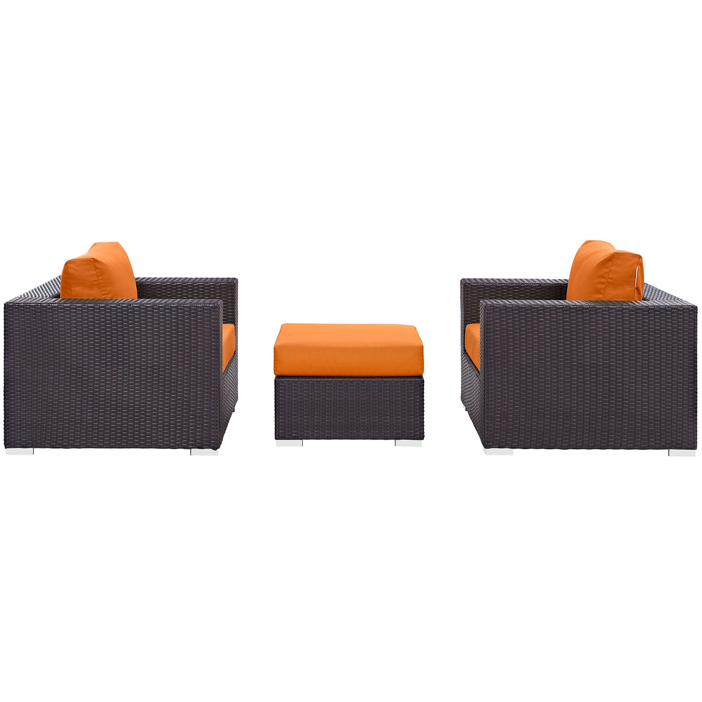 Modway Convene Wicker Rattan 4-Piece Outdoor