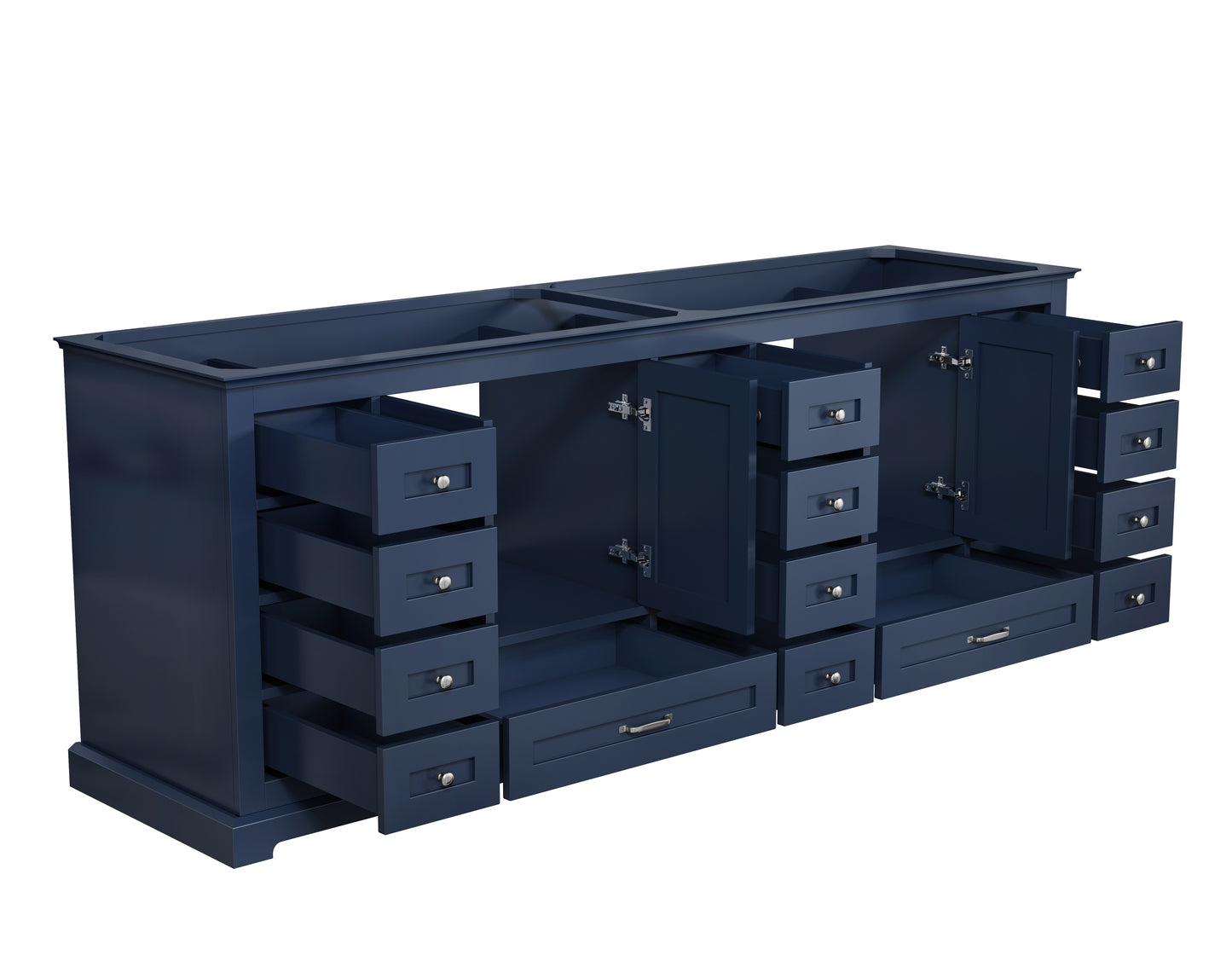 Dukes 84" Navy Blue Vanity Cabinet Only