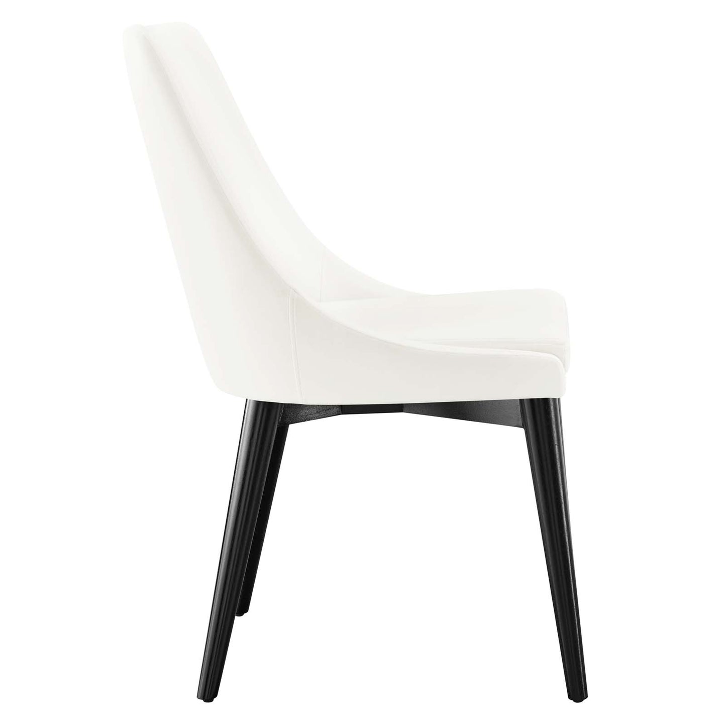 Modway Viscount Velvet Set of 2 Dining Chairs with White Finish EEI-5816-WHI