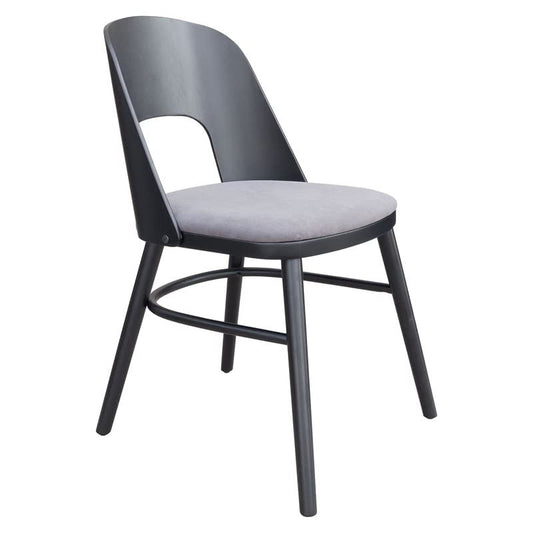 Zuo Modern Iago Dining Chair Gray & Black, Gray, Black