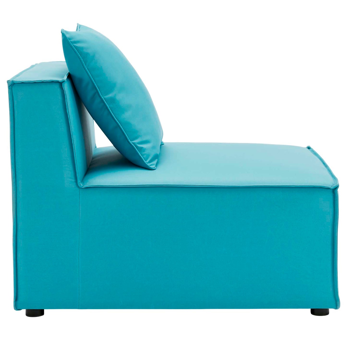 Modway EEI-4209-TUR Saybrook Patio Armless Chair in Turquoise