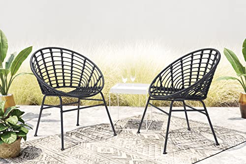 Zuo Modern Dining Chair (Set of 2) Black Cohen