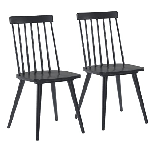 Zuo Modern Dining Chair (Set of 2) Black Ashley