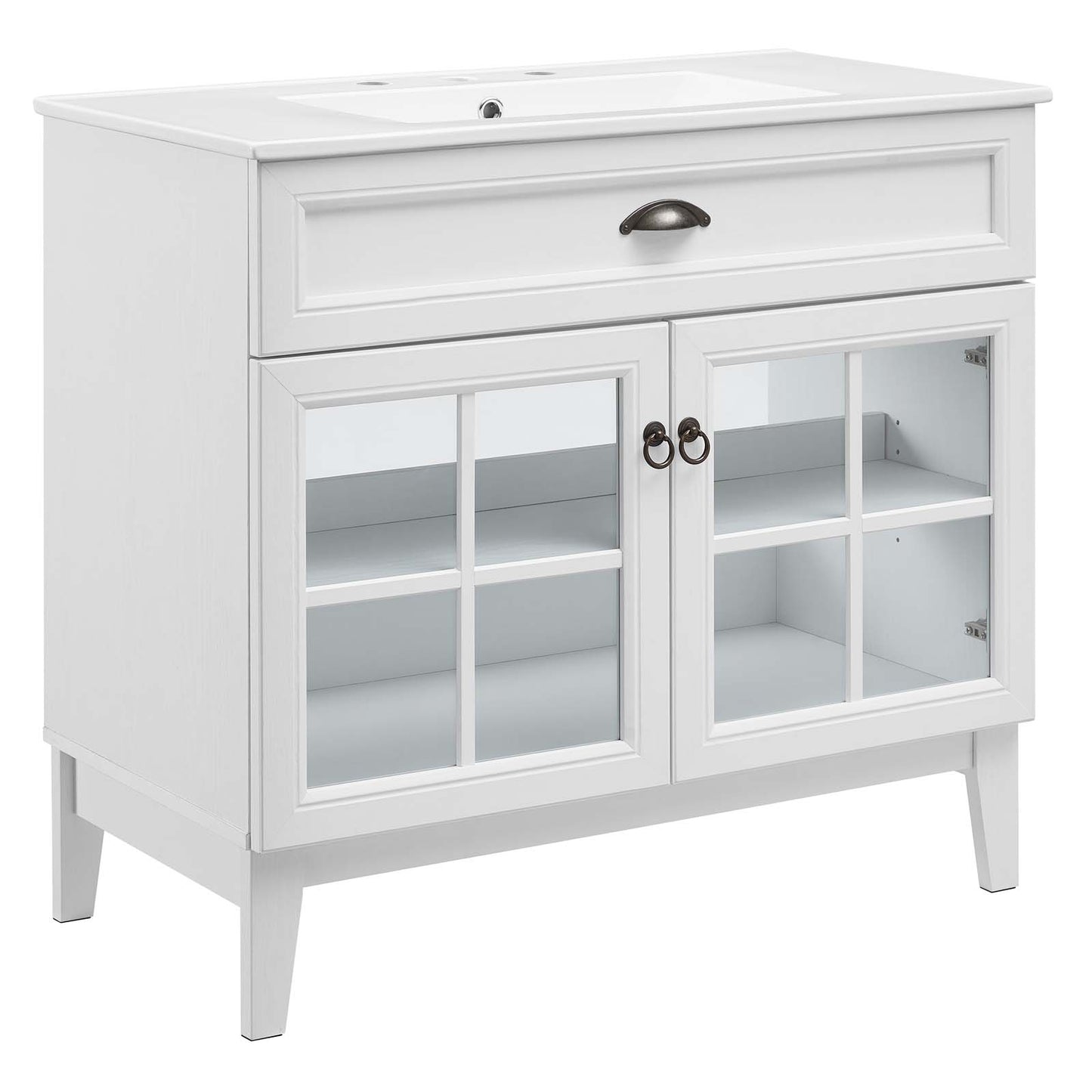 Modway Isle 36" Bathroom Vanity with Sink White