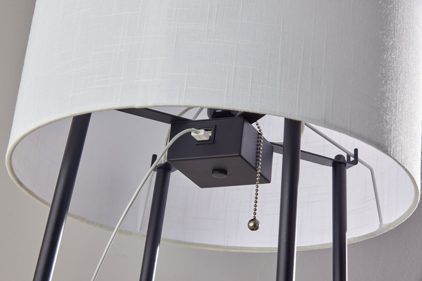 Henry AdessoCharge Shelf Floor Lamp- Natural