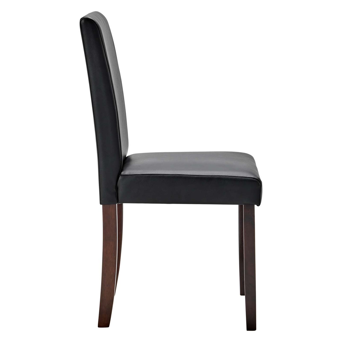 Modway Prosper Faux Leather Dining Side Chair Set of 2, Black