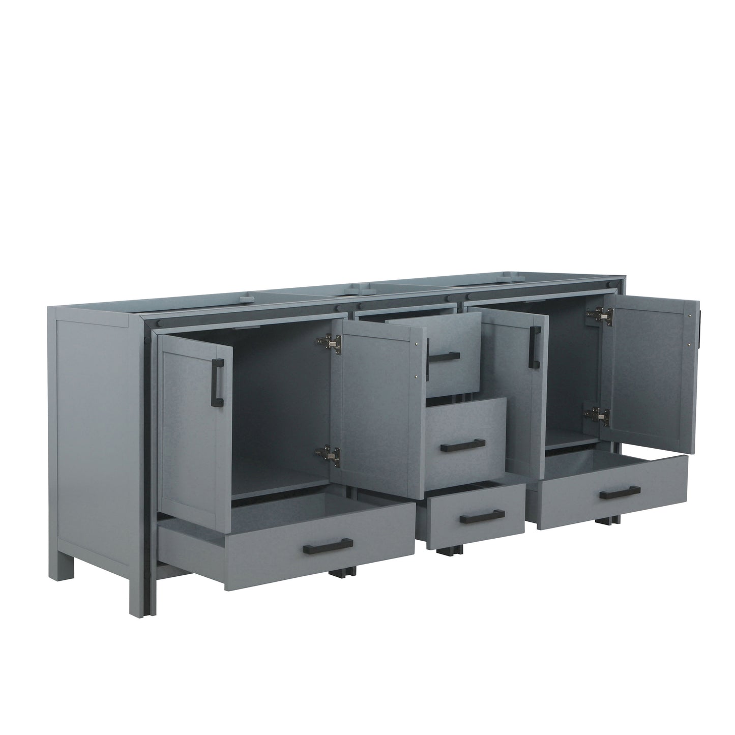 Ziva 80" Dark Grey Vanity Cabinet Only