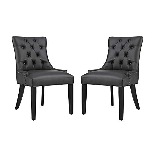 Modway Regent Dining Side Chair Vinyl Set of 2