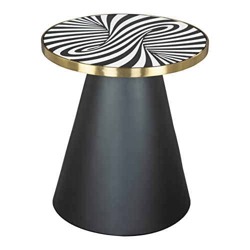 Zuo Fission Side Table White & Black